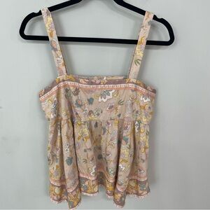 NWT Lucky Brand Floral Print Babydoll Tank Top Boho.        10
